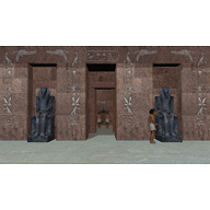 Sphinx Complex model: Site: Giza; View: Sphinx Temple (model)